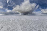 Dramatic Winter Landscape in Salt Lake City, Utah, USA