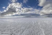 Dramatic Winter Landscape in Salt Lake City, Utah, USA