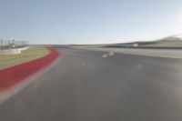 Driving Down a Road on a Clear Day