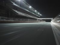 Dubai Night Architecture at Race Track