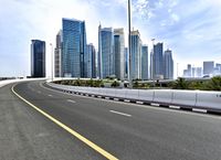 Dubai Urban City Skyline and Highway 003