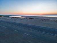 Dutch Coastal Landscape at Dawn in the Netherlands