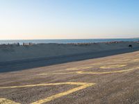 Dutch Landscape: Holland Beach with Clear Sky