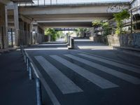 Dynamic drive through Berlin cityscape with clear sky
