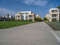 Egypt's Coastal Urban Living: Palm Trees and Modern Architecture