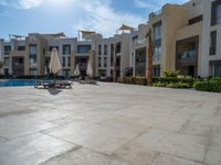 Modern Residential Pool Area in Egypt