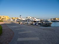 Egypt Ocean Pier at Dawn with Clear Sky