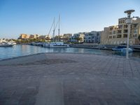 Egyptian Coast: Clear Sky, Marina, and Jetty