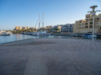 Egyptian Coast: Clear Sky, Marina, and Jetty