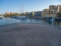 Egyptian Coast: Clear Sky, Marina, and Jetty