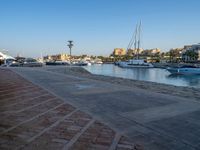 Egyptian Harbor at Dawn with a Clear Sky