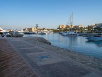 Egyptian Harbor at Dawn with a Clear Sky