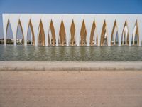 Egyptian Urban Road: Profiled Buildings Under a Clear Sky