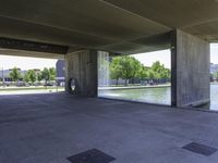 Elevated Architectural Structure: A Concrete Museum