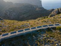 Elevated Coastal Road in Mallorca, Spanish Island