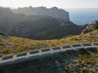 Elevated Coastal Road in Mallorca, a Spanish Island