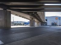 Elevated Concrete Bridge in Barcelona, Spain