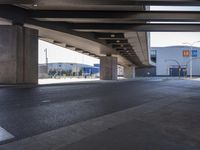 Elevated Concrete Bridge in Barcelona, Spain