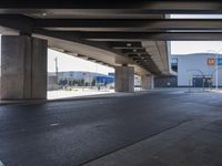 Elevated Concrete Bridge in Barcelona, Spain