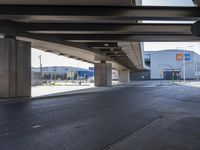 Elevated Concrete Bridge in Barcelona, Spain