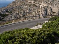 Elevated Mountain Road in Mallorca with Stunning Views