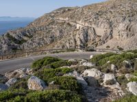 Elevated Mountain Road in Mallorca with Stunning Views