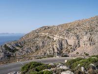 Elevated Mountain Road in Mallorca with Stunning Views