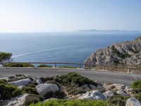 Elevated Mountain Road in Mallorca with Stunning Views