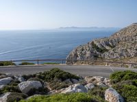 Elevated Mountain Road in Mallorca with Stunning Views