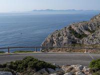 Elevated Mountain Road in Mallorca with Stunning Views