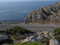 Elevated Mountain Road in Mallorca with Stunning Views