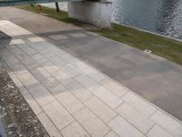 Elevated Pier Overlooking the River in Berlin, Germany