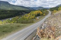 Elevated Road in Alberta, Canada