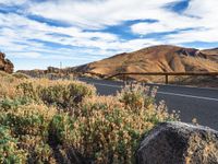 Elevated Road in the Canary Islands: High Mountain Views