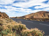 Elevated Road in the Canary Islands: High Mountain Views