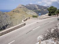 Elevated Road with Coastal View in Spain's Balearic Islands
