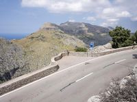 Elevated Road with Coastal View in Spain's Balearic Islands