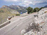 Elevated Road with Coastal View in Spain's Balearic Islands