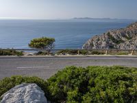 Elevated Road in Mallorca's Mountainous Landscape