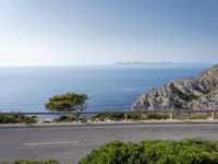 Elevated Road in Mallorca's Mountainous Landscape