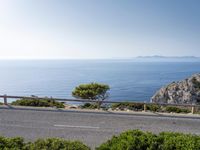 Elevated Road in Mallorca's Mountainous Landscape