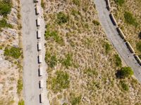 Elevated Road in Mallorca, Spain: Aerial View