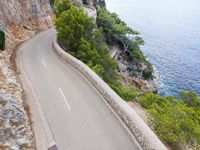 Elevated Road in Mallorca, Spain: Breathtaking View