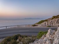 Elevated Road in Mallorca, Spain: Curving Along the Coastline