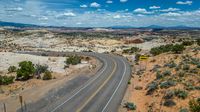 Elevated Road in Rural Utah, USA