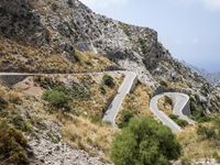 Elevated Road in Spain: Exploring the Mountain Landscape
