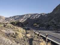 Elevated Road in Tenerife: Enjoying Clear Skies