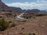 Elevated Road in Utah: Asphalt Meets Majestic Landscape