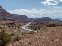 Elevated Road in Utah: Asphalt Meets Majestic Landscape