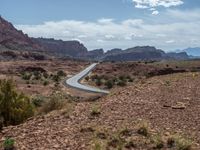 Elevated Road in Utah: Asphalt Meets Majestic Landscape